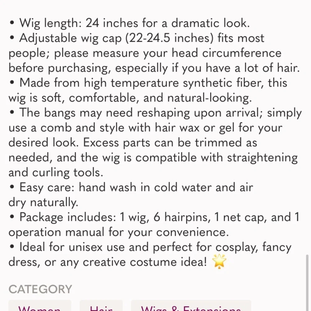 Blonde Long Braid Wig with 6 Hairpins for Halloween Costume & Cosplay Princess